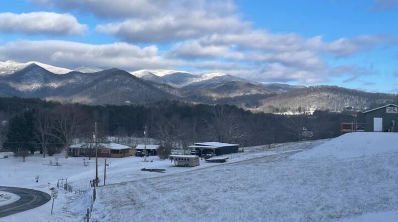 The foothills of the Appalachian Mountains, including Brasstown Bald, in Blairsville, Georgia on Saturday, Jan. 11, 2025.