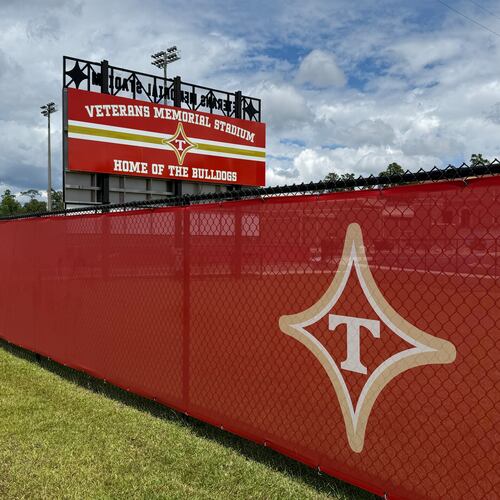 Thomasville High School's football stadium in Thomasville, Ga. (Caitlyn Stroh-Page/AJC)