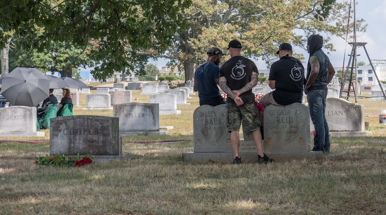 College Park native Warren Bond saw a film crew working at the College Park Cemetery on Sunday, Sept. 15, 2019. But the film crew didn’t have a permit to be there, the city said. The city has since banned permits for filming in cemeteries. (Courtesy of Warren Bond)