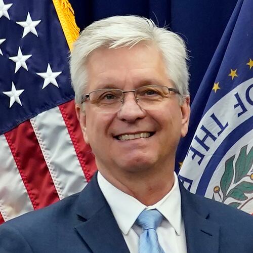 FILE - Federal Reserve Board of Governors member Christopher Waller poses for a photo on May 23, 2022, in Washington. (AP Photo/Patrick Semansky, File)