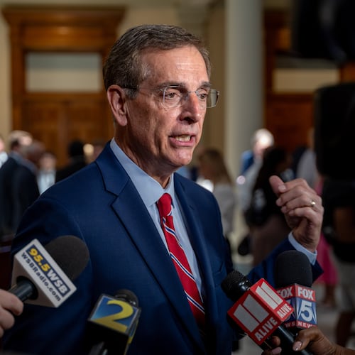 Secretary of State Brad Raffensperger is a Republican candidate for Georgia governor. (Ben Hendren for the AJC 2025)