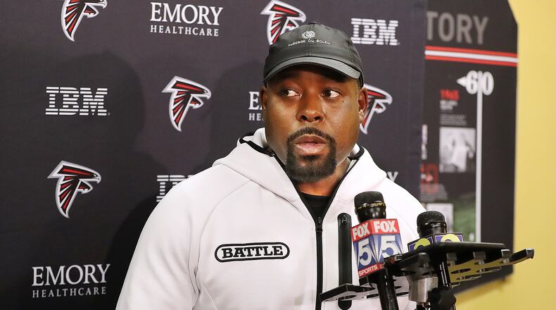 Falcons secondary coach/pass game coordinator Joe Whitt Jr.
Curtis Compton ccompton@ajc.com