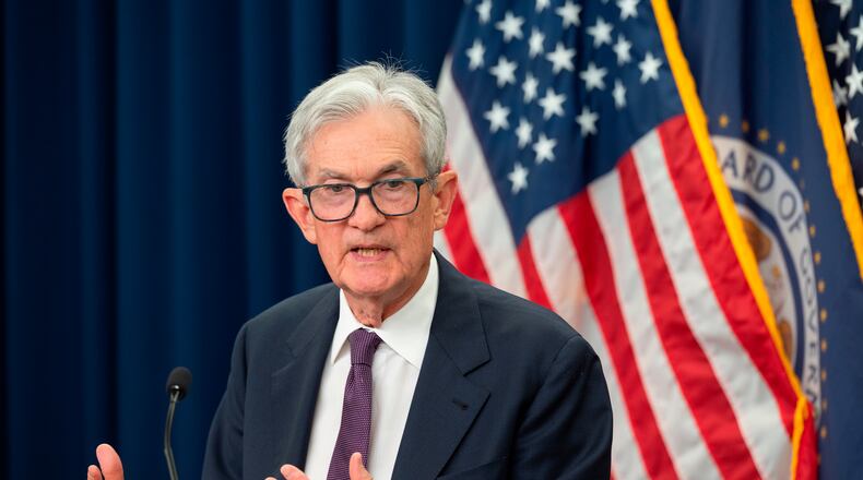 Federal Reserve Chairman Jerome Powell speaks at a news conference at the Federal Reserve, following the Federal Open Market Committee meeting, in Washington, Wednesday, April 29, 2026. (AP Photo/Cliff Owen)