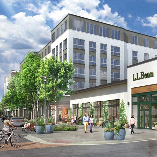 L.L.Bean, the famed outdoors retailer, plans to open its first Georgia store in Lulah Hills, the redevelopment of the former North DeKalb Mall, project developer Edens said. (Courtesy of Edens)