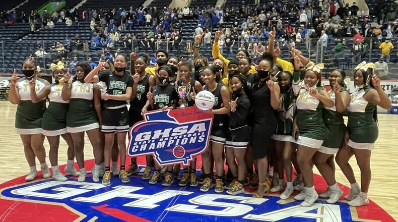 The Josey Eagles won the Class 2A girls basketball championship with a 47-42 victory over Fannin County on Thursday, March 11, 2021, at the Macon Coliseum.