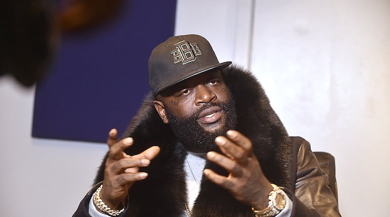 Rick Ross is a headliner at this year's A3C Festival. Photo courtesy of Paras Griffin Rick Ross explains his vision for Artists First. Photo courtesy of Paras Griffin.