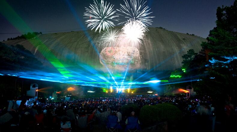 Stone Mountain Park, renowned for its laser light show, is debuting a new one, featuring drones Friday.