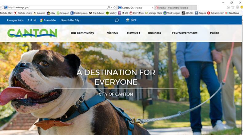 Canton’s new home page, with the city’s new logo at upper left, are the work of id8, an advertising agency that spent four months listening to residents, visitors, business owners and city officials before beginning the redesign, city officials say.