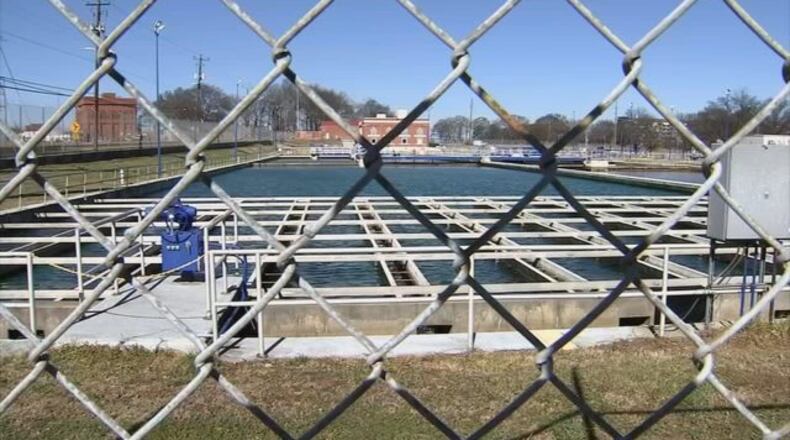 The man was seen on a doorbell camera in the Adamsville area of southwest Atlanta, according to the Department of Watershed Management.
