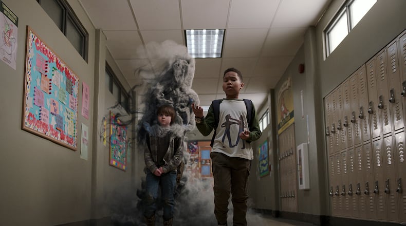 Raising Dion. (L to R) Griffin Robert Faulkner as Brayden Mills, Ja'Siah Young as Dion Warren in episode 202 of Raising Dion. Courtesy of Netflix © 2021