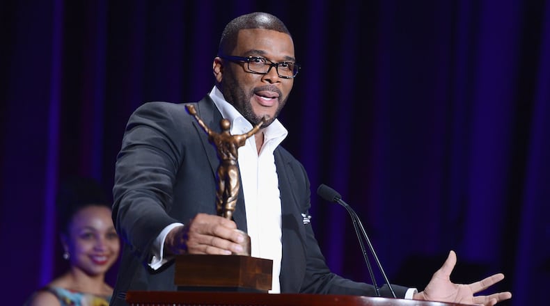 NEW YORK, NY - MARCH 09: Tyler Perry speaks at the Jackie Robinson Foundation Awards Dinner at Waldorf Astoria Hotel on March 9, 2015 in New York City. (Photo by Stephen Lovekin/Getty Images for Jackie Robinson Foundation) NEW YORK, NY - MARCH 09: Tyler Perry speaks at the Jackie Robinson Foundation Awards Dinner at Waldorf Astoria Hotel on March 9, 2015 in New York City. (Photo by Stephen Lovekin/Getty Images for Jackie Robinson Foundation)