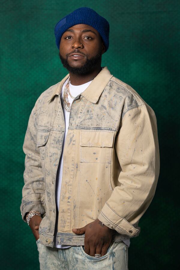 Davido poses for a portrait on Tuesday, April 1, 2025, in New York. (AP Photo/Gary Gerard Hamilton)