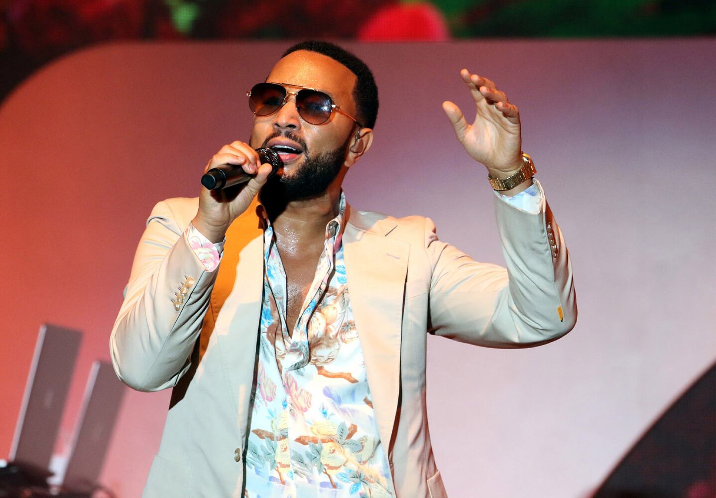 John Legend opened his The Bigger Love Tour on Wednesday, September 1, 2021 at Cadence Bank Amphitheatre at Chastain Park, with The War and Treaty opening the show.
Robb Cohen for the Atlanta Journal-Constitution