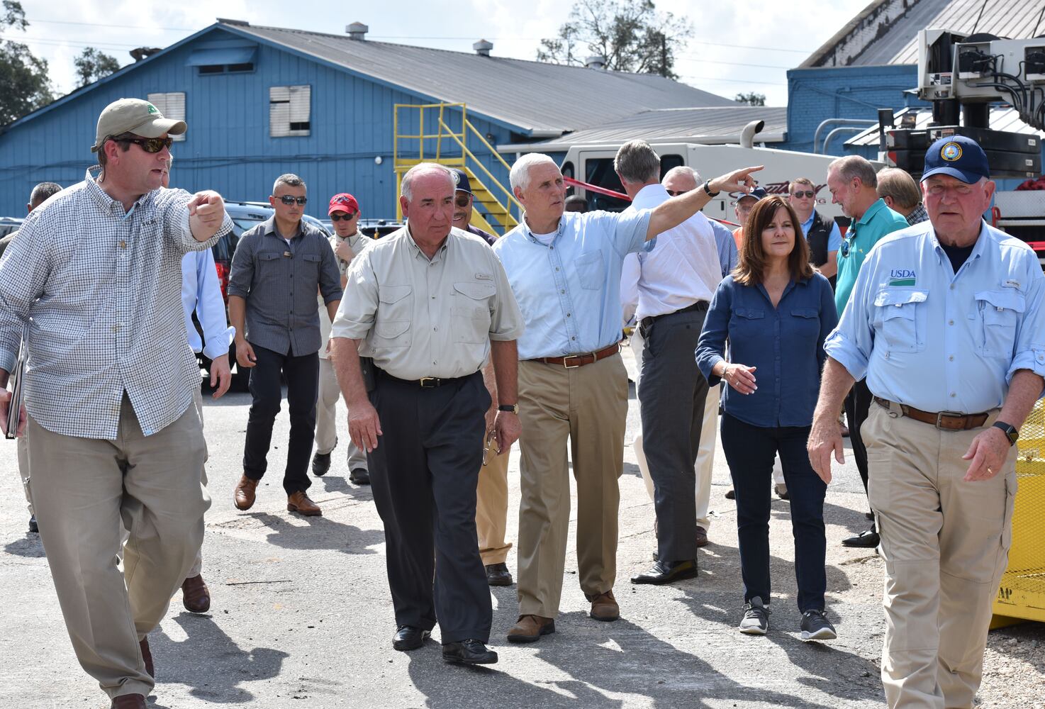 Pence visits storm ravaged Georgia