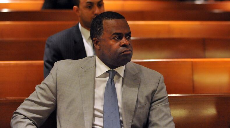 What's a nice mayor like Kasim doing in a place like this? (Actually, Wednesday was the second time Mayor Reed showed up in Municipal Court to demonstrate how serious the city is about taking down alleged slum lords such as Rick Warren. On May 18, when this photo was taken, Warren's trial was delayed.) KENT D. JOHNSON /KDJOHNSON@AJC.COM