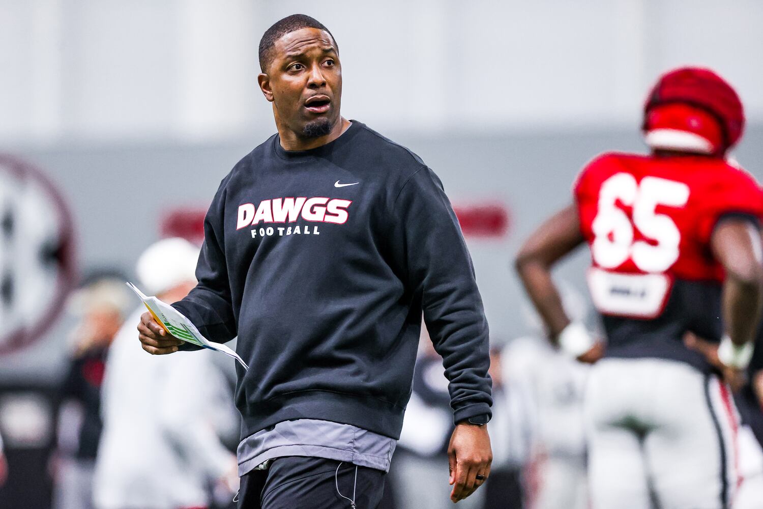 Bryan McClendon Georgia Football Practice (4/5/22)