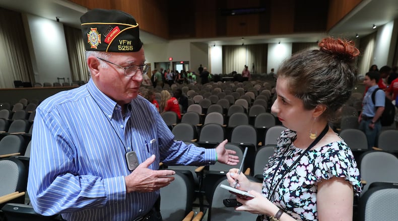 August 14, 2017 Kennesaw: Sen. Johnny Isakson's, R - Ga., town hall meeting at Kennesaw State University on Monday, August 14, 2017, in Kennesaw.    Curtis Compton/ccompton@ajc.com