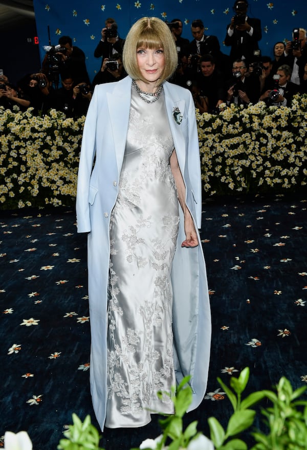 Anna Wintour attends The Metropolitan Museum of Art's Costume Institute benefit gala celebrating the opening of the "Superfine: Tailoring Black Style" exhibition on Monday, May 5, 2025, in New York. (Photo by Evan Agostini/Invision/AP)