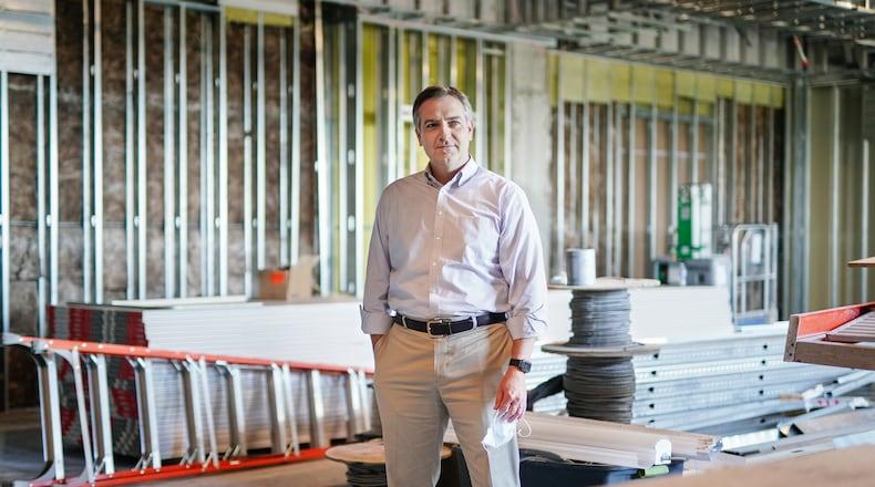 Judge Walter Davis poses for a portrait on the site of the new business courtroom in the Nathan Deal Judicial Center on Wednesday, August 5, 2020, in Atlanta. (Elijah Nouvelage for The Atlanta Journal-Constitution)