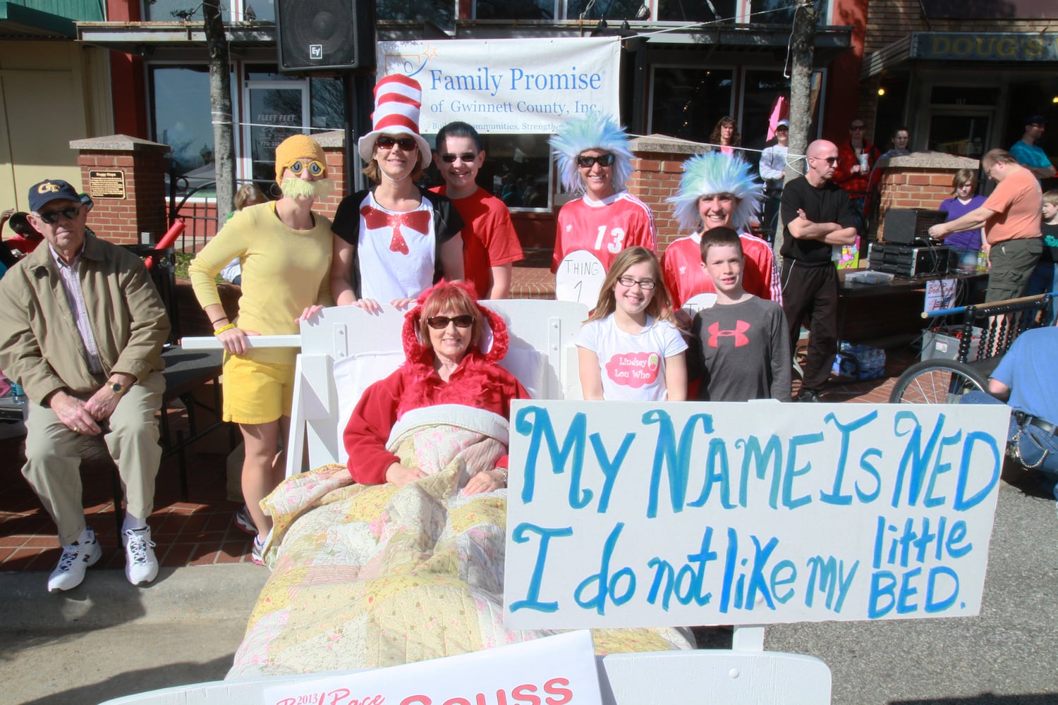 Family Promise Bed Race in Gwinnett
