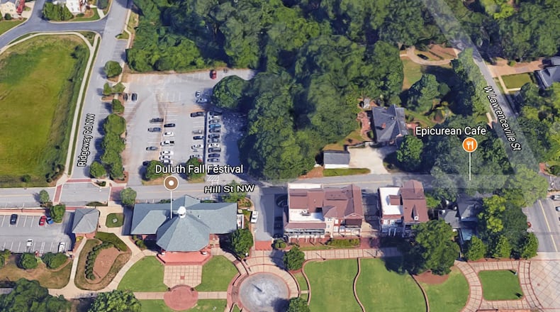 Duluth officially closes Spring Street, now part of a parking lot off Hill Street. Google Maps