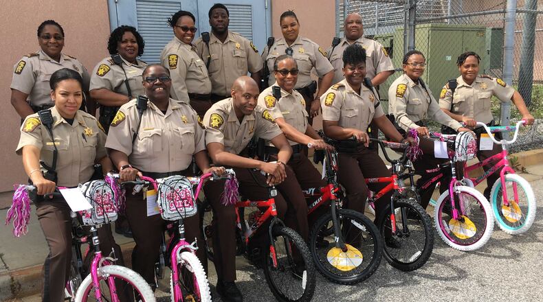 Deputies and staff from court services at the Fulton County Jail  donated this set of bikes.