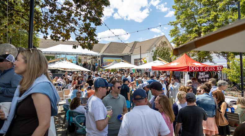 The Green Eggs & Kegs festival at the Village in Dunwoody. Courtesy of Via Failla Marketing