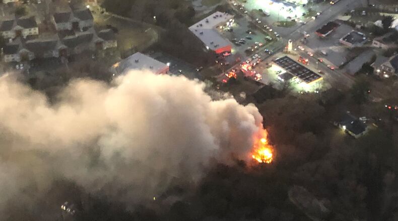 Two fires affected DeKalb County traffic Wednesday afternoon.