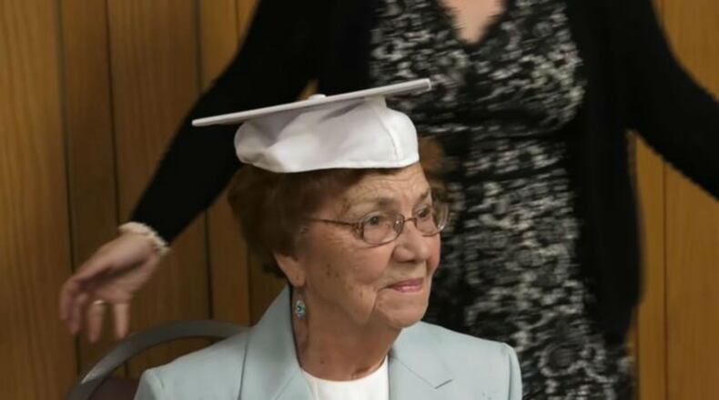 Ethel Safo, 96, received her high school diploma Sunday. (Photo: WPXI.com)