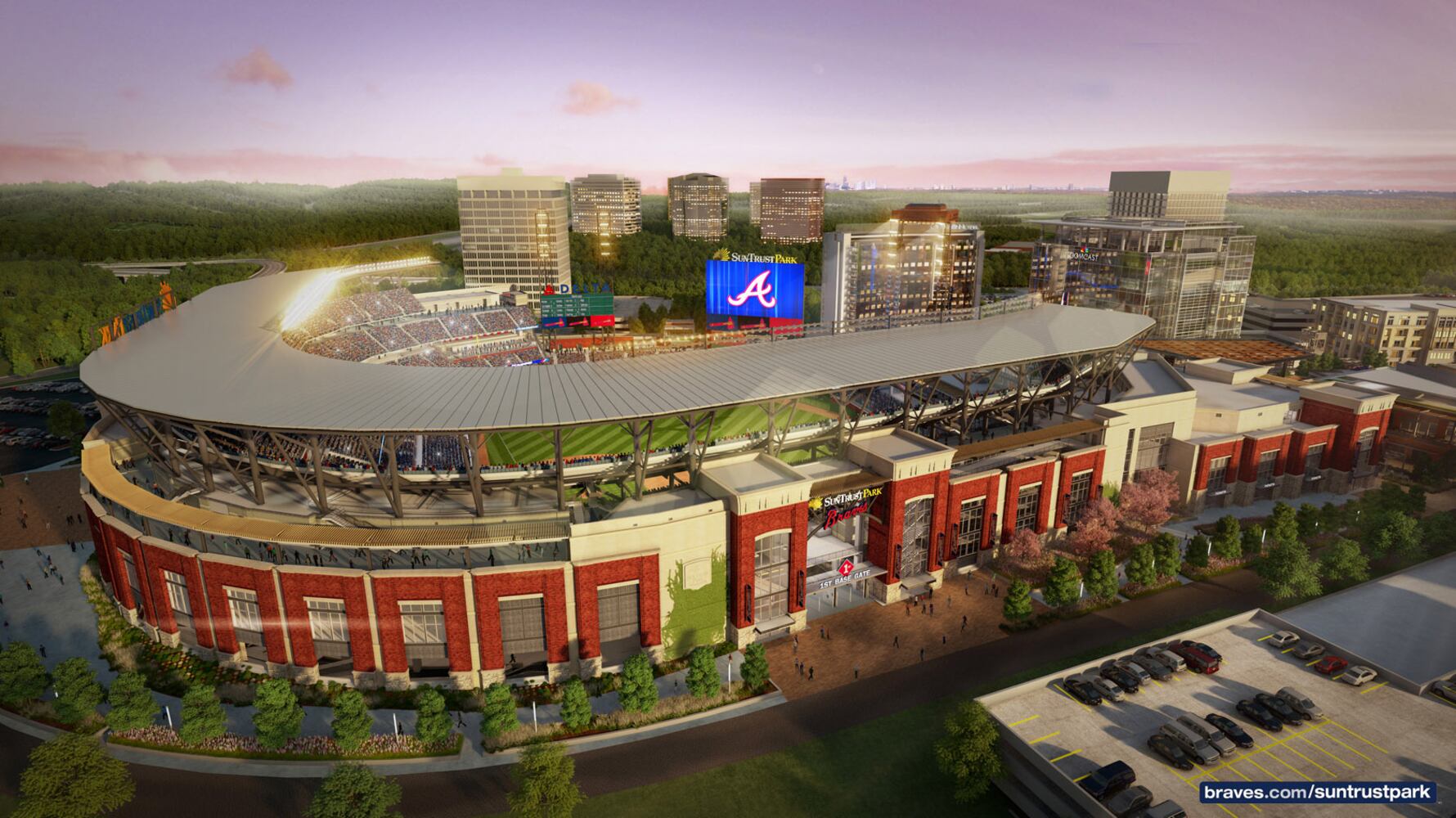 Renderings of SunTrust Park
