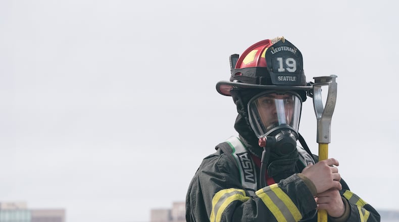 STATION 19 - "Contain the Flame" - Upon the arrival of Batallion Chief Frankel, Jack begins his first shift as co-captain and continues to butt heads with Andy on leadership styles. Captain Pruitt has a difficult time following doctor's orders and winds up back at the station to take on administrative duties. Meanwhile, the rest of the team at Station 19 responds to an attic fire at JJ's apartment building and a call to a pool house party, on "Station 19," THURSDAY, MARCH 29 (9:00-10:00 p.m. EDT), on The ABC Television Network. (ABC/Mitch Haaseth) GREY DAMON