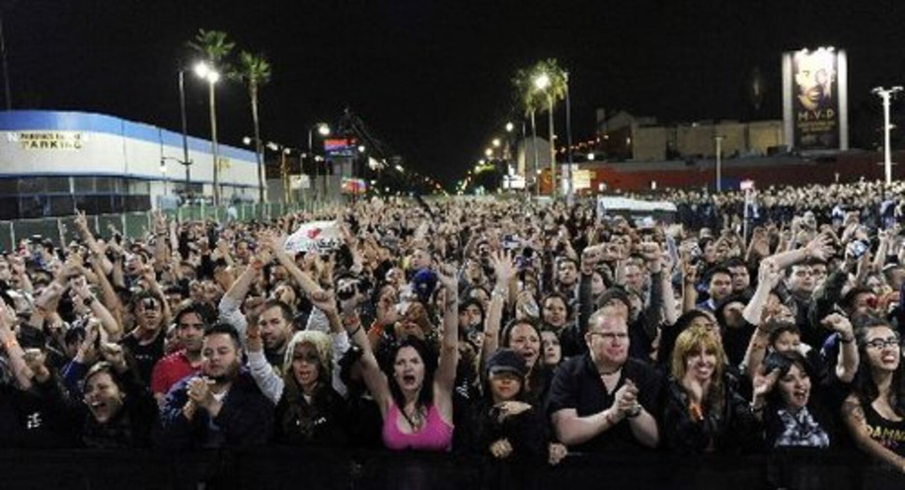 Depeche Mode performs for Hollywood street crowd