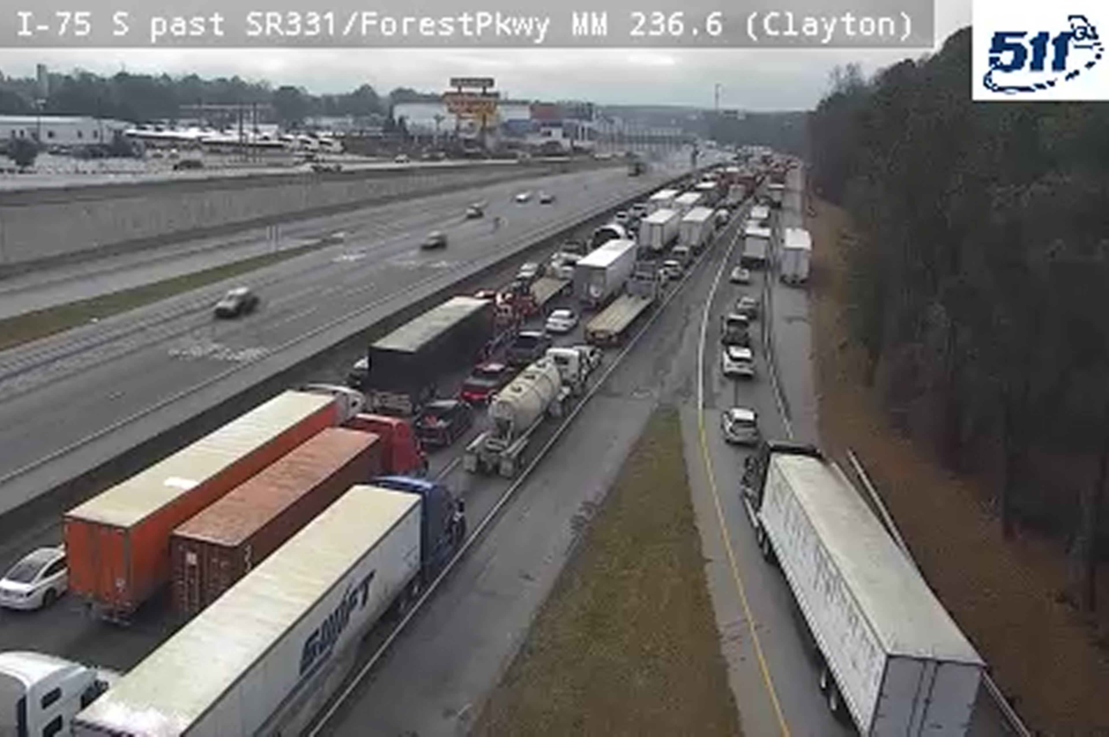 I-75 crash in Clayton