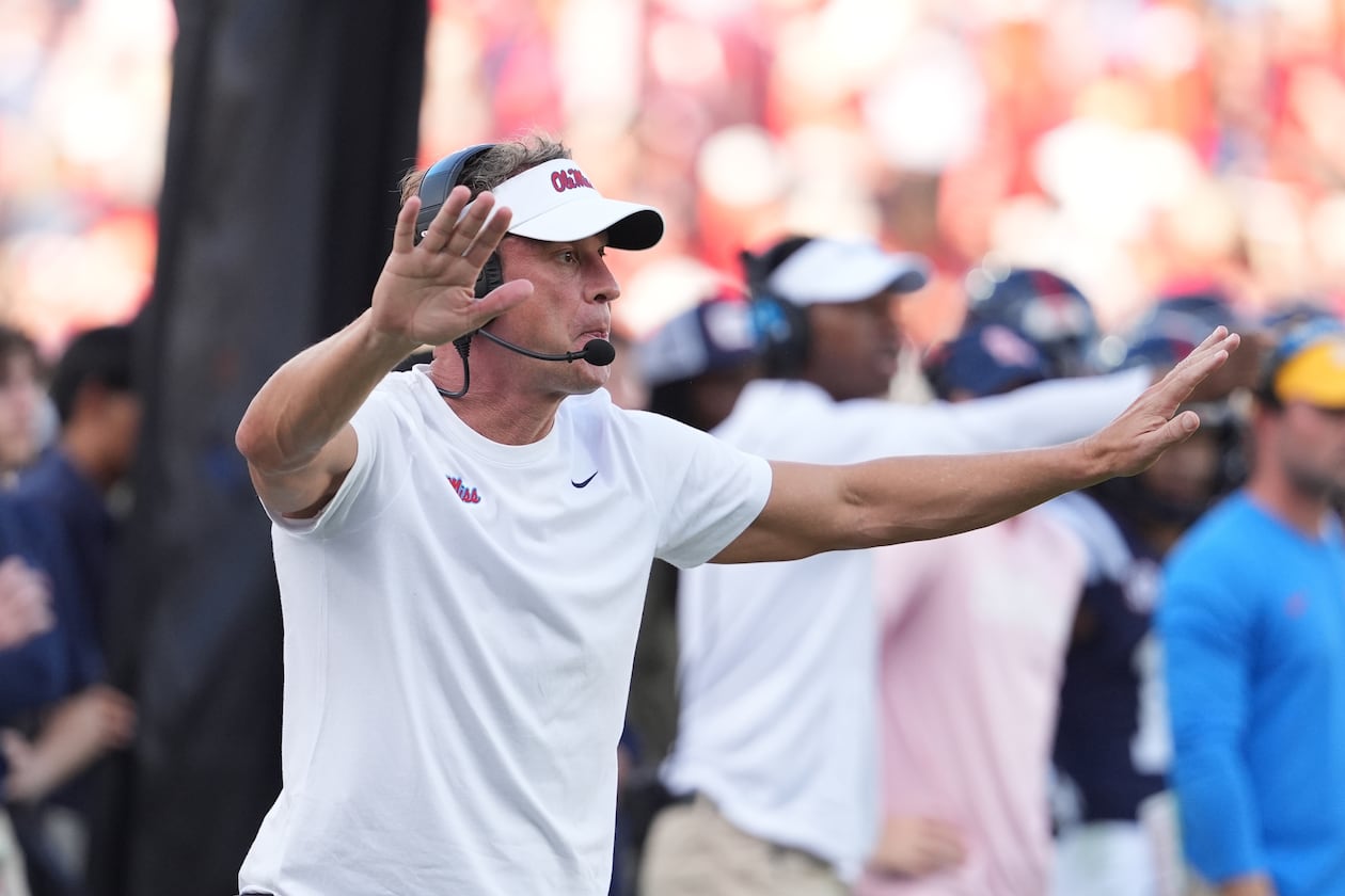 Mississippi head coach Lane Kiffin took the head coaching job at LSU and other SEC vacancies were filled as well on Sunday. (Rogelio V. Solis/AP)