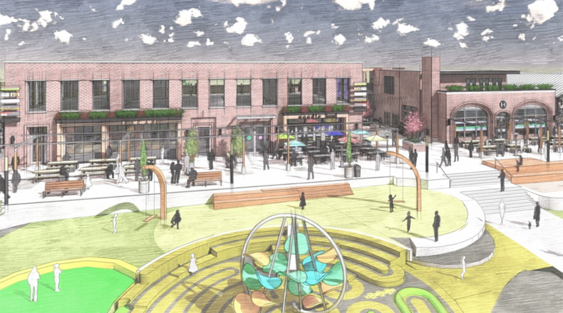 This is a rendering of what Avondale Estates wants the Town Green area to look like when it's finished.