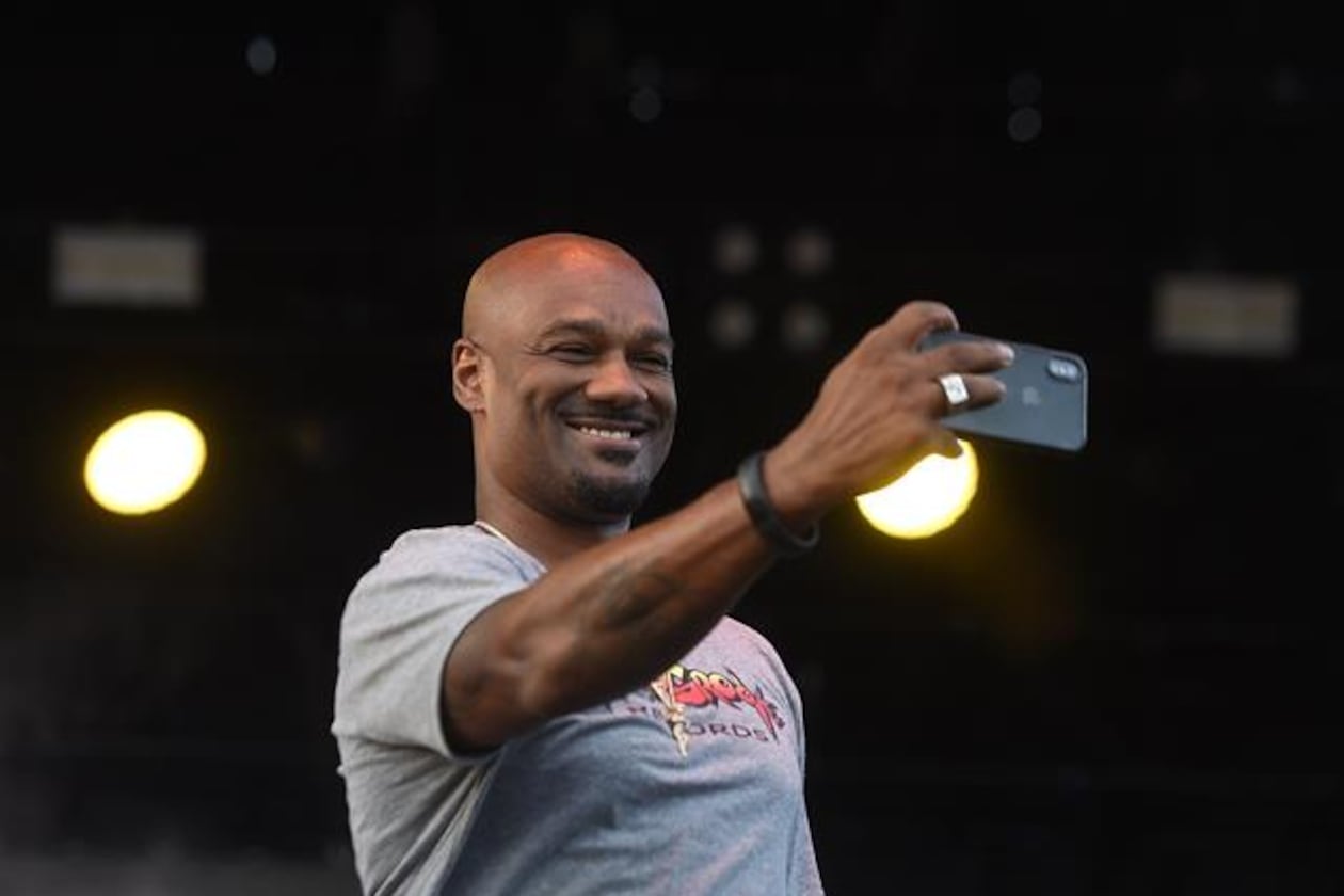 Big Tigger, pictured at the One Musicfest in 2018, has been off the air since his arrest by Sandy Springs police June 20, 2026. (AJC FILE)