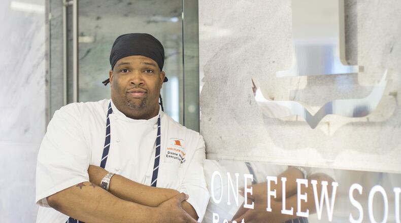 Duane Nutter is the executive chef at One Flew South, a fine dining restaurant at Hartsfield-Jackson Airport. Nutter has worked in the restaurant industry more than 25 years. Photo by Heidi Geldhauser.