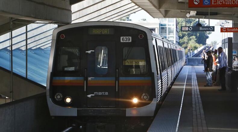 MARTA has proposed a $558 million operating budget for fiscal year 2021, which begins in July. It includes no layoffs, no furloughs and — for now — no fare increase. But MARTA will use $150 million in federal pandemic relief to balance the budget. (AJC FILE PHOTO).