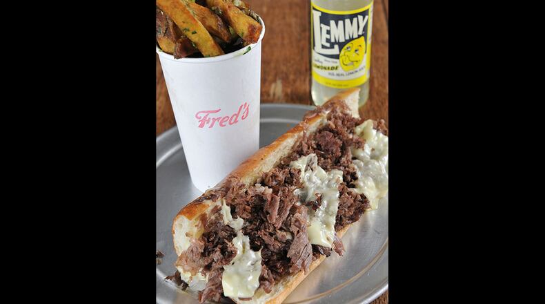 The cheesesteak sandwich at Fred's Meat & Bread.