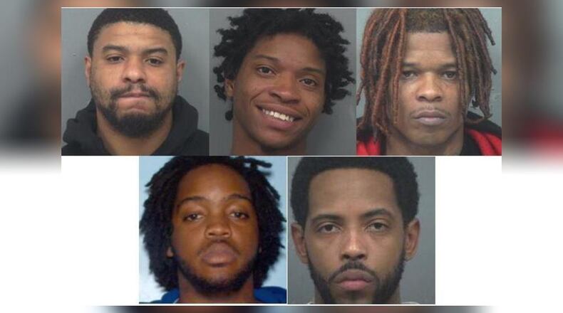 Clockwise from top left: Lesley Green, Shabazz Guidry, Robert Carlisle, Philmon Chambers and Justin Davis.