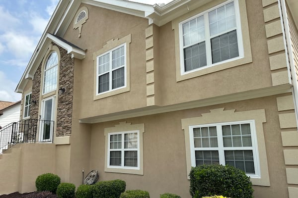 The Atlanta home where Trina Martin, her then-boyfriend, Toi Cliatt, and her 7-year-old son were living when the FBI broke down the door and stormed in, is seen April 25, 2025. (Sudhin Thanawala/AP)
