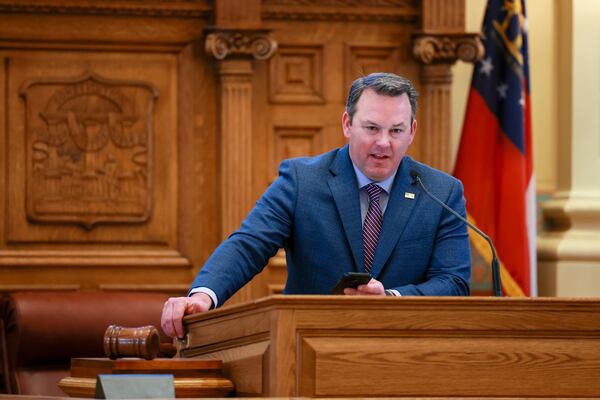 Lt. Gov. Burt Jones, seen here in the state Senate in April. (Jason Getz/AJC) 