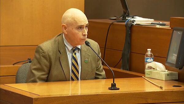 Dr. Marty Sellers of Emory University Hospital testifies at the murder trial of Tex McIver on April 9, 2018 at the Fulton County Courthouse. (Channel 2 Action News)