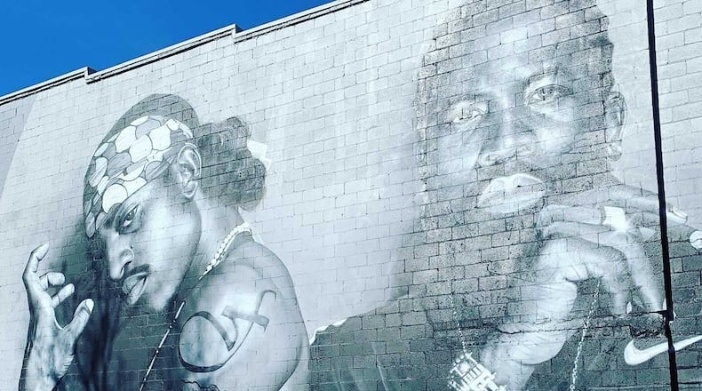 A mural of Outkast resides at 453 Moreland Ave., NE in Atlanta.