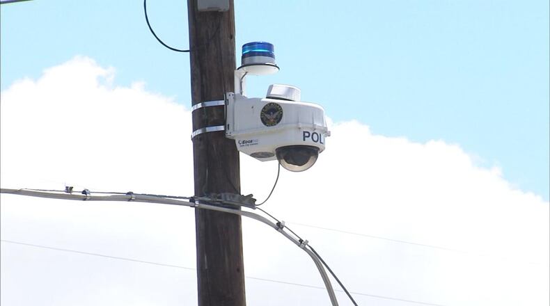 An Atlanta police camera (Credit: Channel 2 Action News).