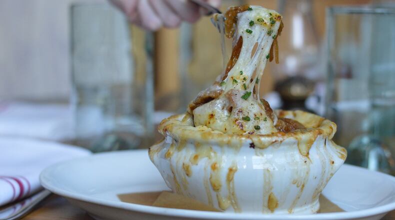 King + Duke’s Coal Roasted Onion Soup is topped with melted Mahon cheese. And as impressive as the cheese is, there’s plenty more about this soup to love. CONTRIBUTED BY HENRI HOLLIS