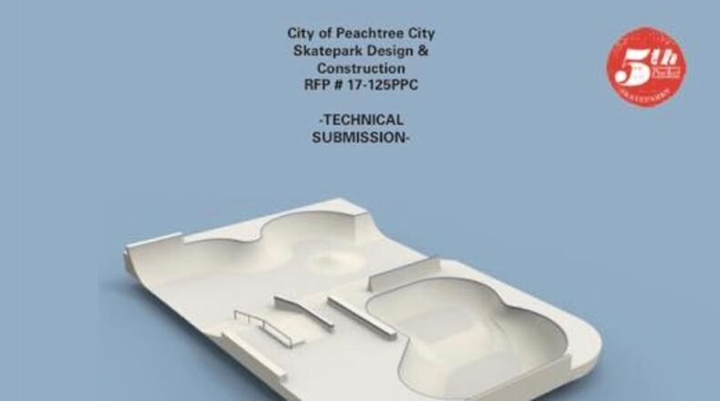 Local skaters helped design Peachtree City’s new skatepark, which will be built at the Glenloch Recreation Complex. Courtesy PTC Sk8s