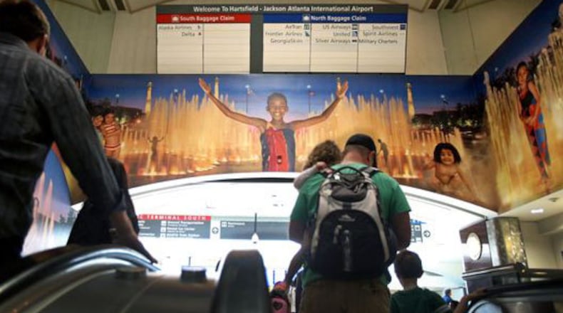 The 70-foot-wide "Spirit of Atlanta" mural greeted travelers for almost 15 years.