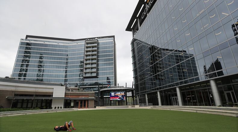 The Atlanta Braves newly renamed Truist Park is partially funded with hotel taxes, which have seen a sharp decline in Cobb County because of the coronavirus pandemic. Curtis Compton ccompton@ajc.com