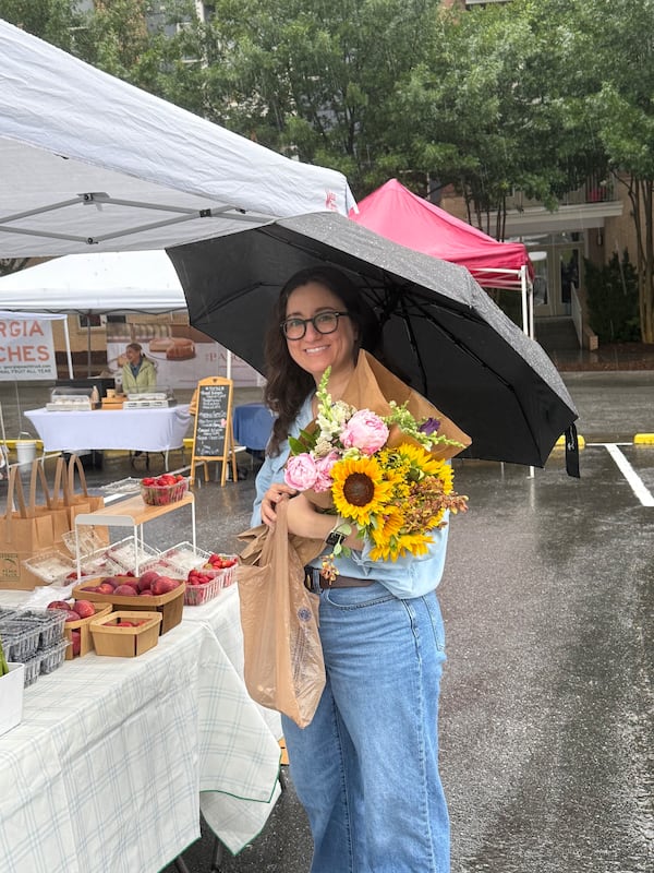 Locally grown berries and flowers are available at the Brookhaven Farmers Market, open rain or shine. (Courtesy of Brookhaven Farmers Market)